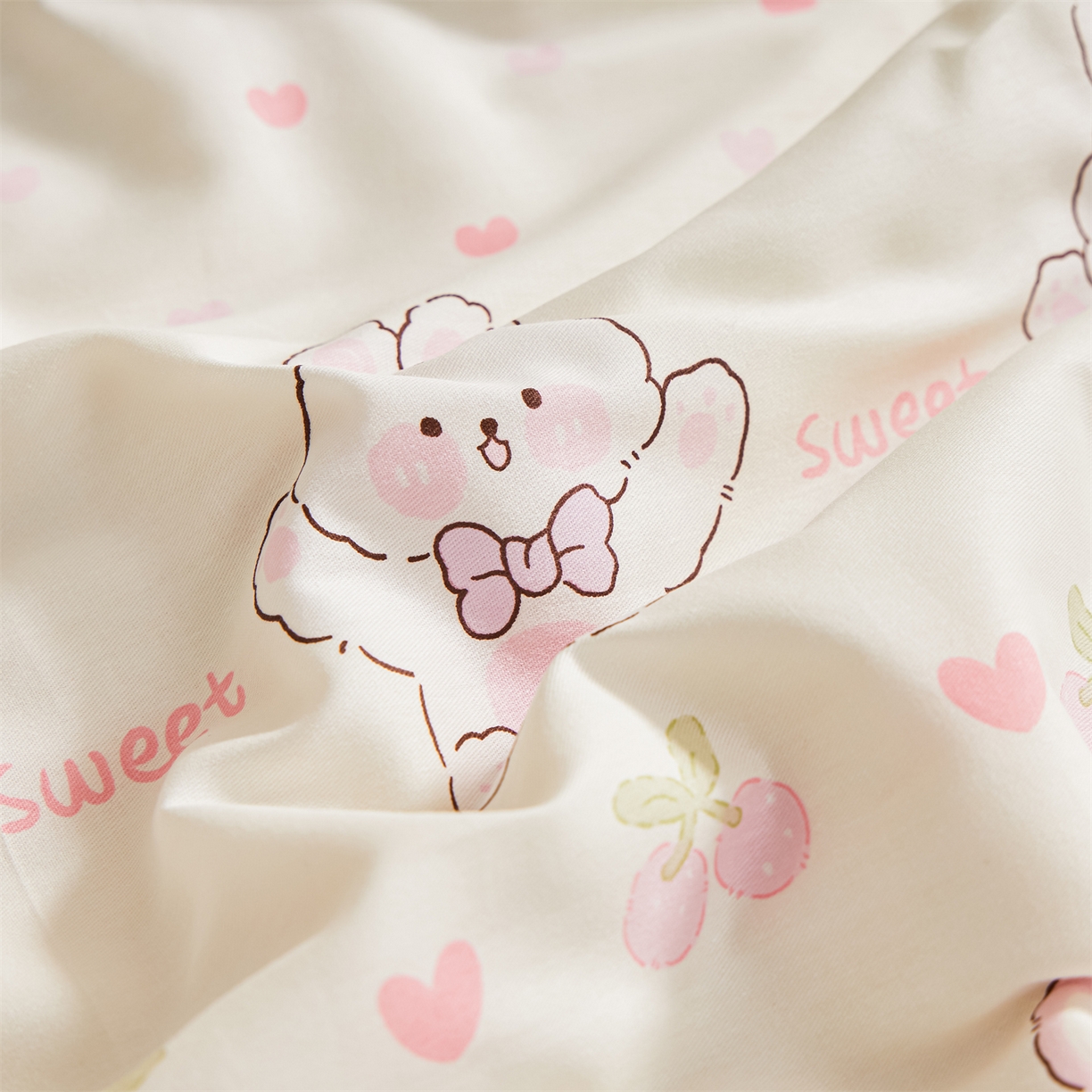 91家纺网 家纺一手货源 找家纺 小禹仔家纺 2026新款A类里外全棉印花棉花夏被 小兔念念