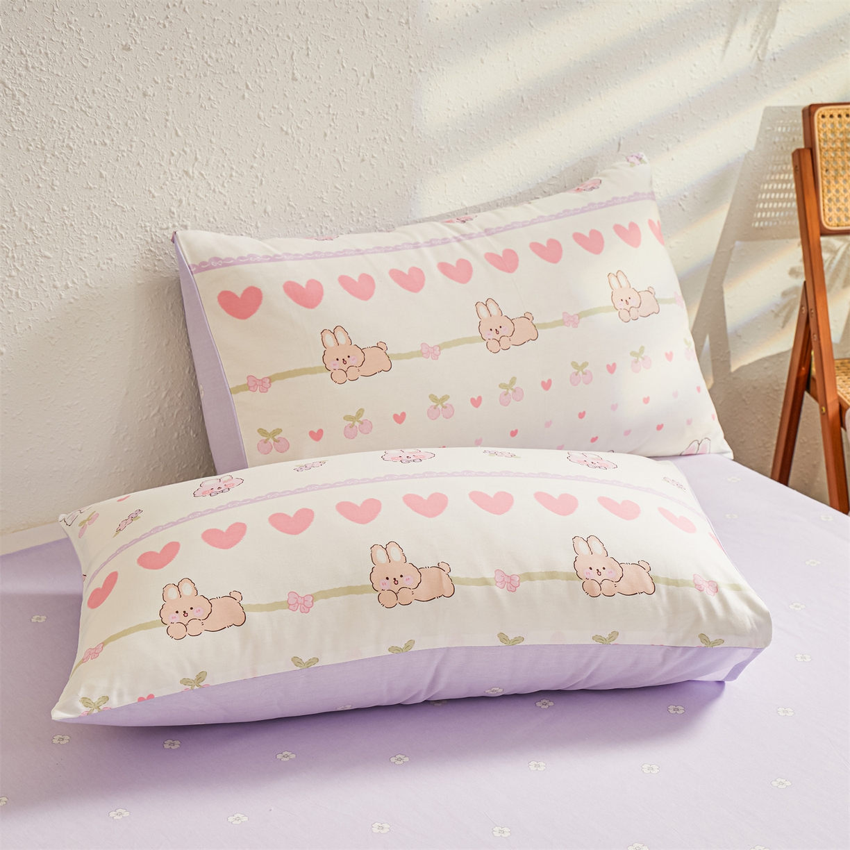 91家纺网 家纺一手货源 找家纺 小禹仔家纺 2026新款A类里外全棉印花棉花夏被 小兔念念