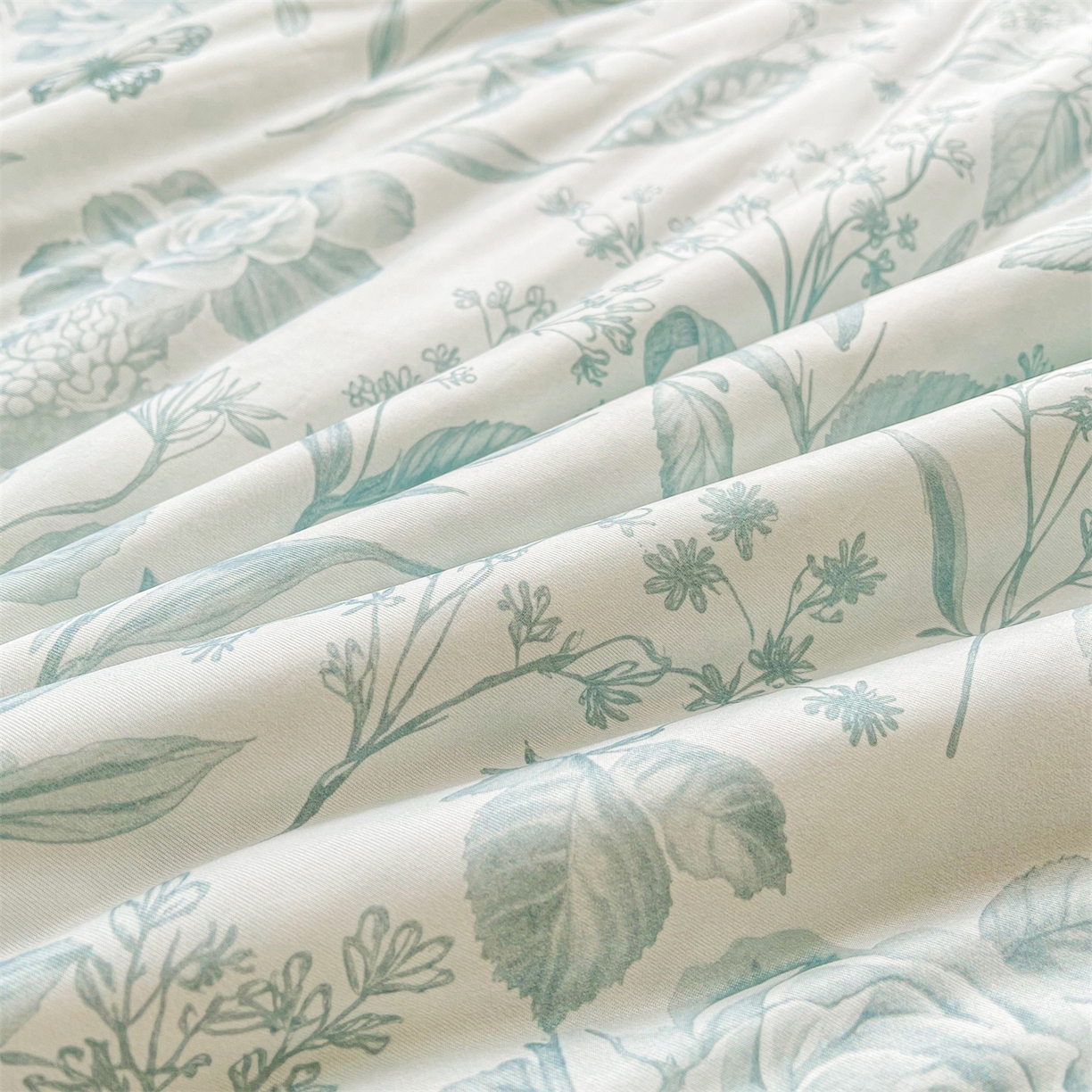 91家纺网 家纺一手货源 找家纺 小禹仔家纺 2026新款针织凉感丝印花夏被夏凉被 蜜糖绿