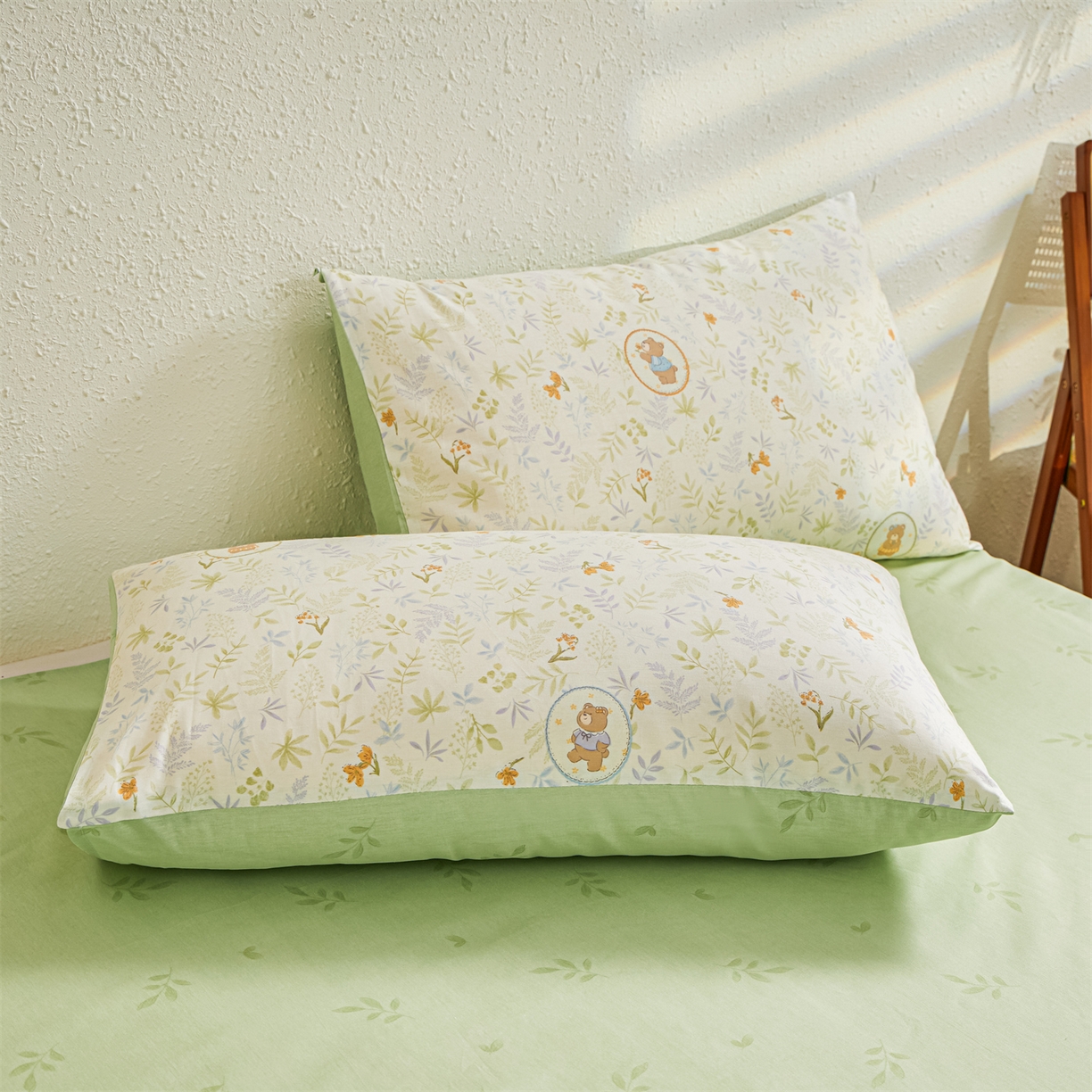 91家纺网 家纺一手货源 找家纺 小禹仔家纺 2026新款A类里外全棉印花棉花夏被 叶间熊踪