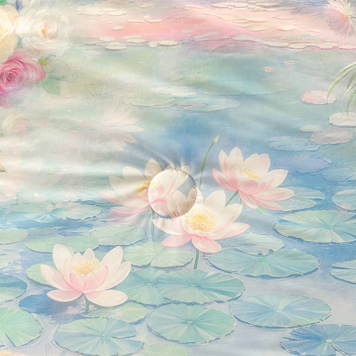 91家纺网 家纺一手货源 找家纺 小禹仔家纺 2026新款针织凉感丝印花夏被夏凉被 叶初绿