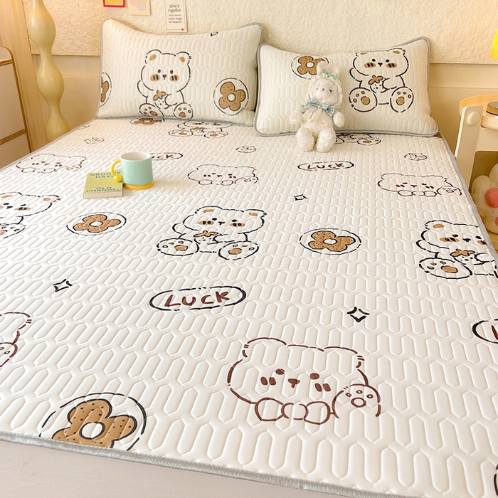 91家纺网 家纺一手货源 找家纺 （总）518家纺 2026新款凉感冰丝裸睡乳胶凉席系列平铺款凉席席子