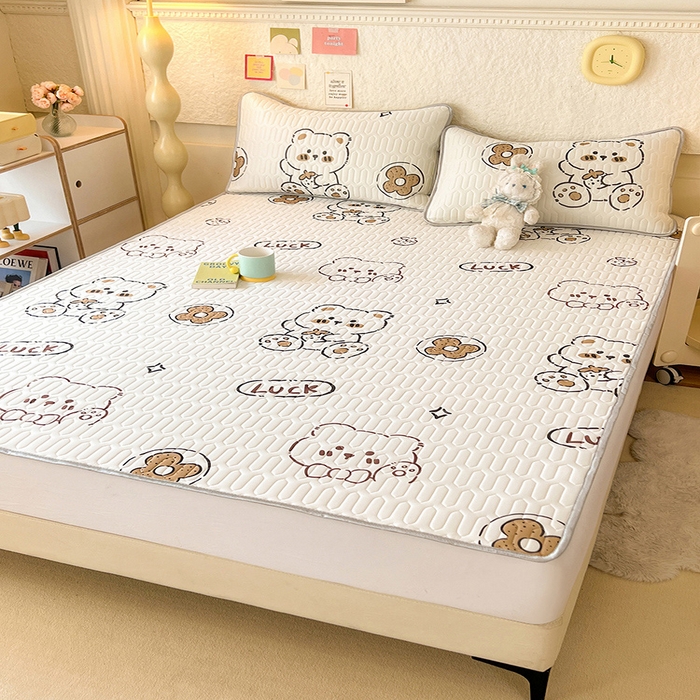 91家纺网 家纺一手货源 找家纺 （总）518家纺 2026新款凉感冰丝裸睡乳胶凉席系列平铺款凉席席子