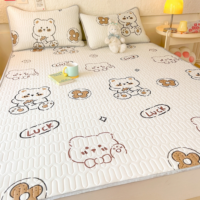 91家纺网 家纺一手货源 找家纺 （总）518家纺 2026新款凉感冰丝裸睡乳胶凉席系列平铺款凉席席子