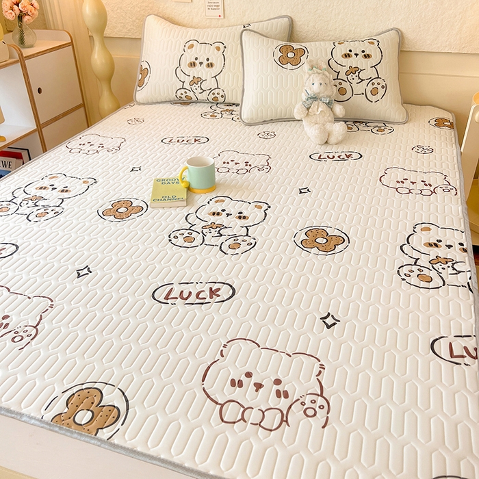 91家纺网 家纺一手货源 找家纺 （总）518家纺 2026新款凉感冰丝裸睡乳胶凉席系列平铺款凉席席子