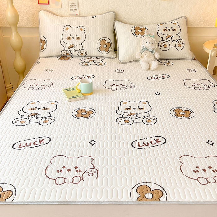 91家纺网 家纺一手货源 找家纺 （总）518家纺 2026新款凉感冰丝裸睡乳胶凉席系列平铺款凉席席子