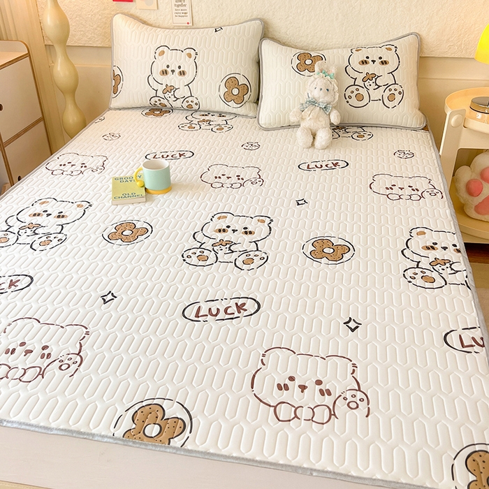 91家纺网 家纺一手货源 找家纺 （总）518家纺 2026新款凉感冰丝裸睡乳胶凉席系列平铺款凉席席子