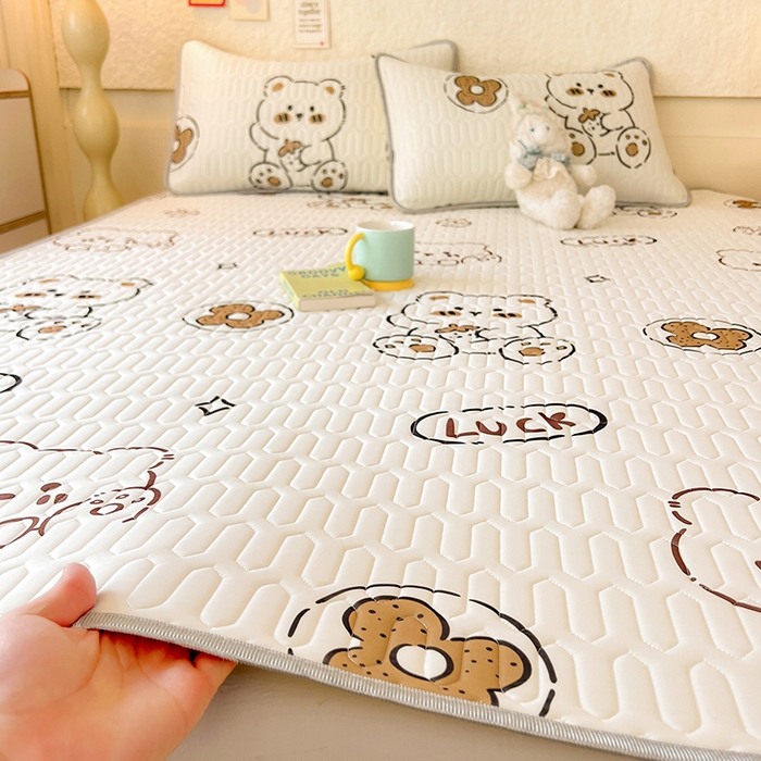 91家纺网 家纺一手货源 找家纺 （总）518家纺 2026新款凉感冰丝裸睡乳胶凉席系列平铺款凉席席子