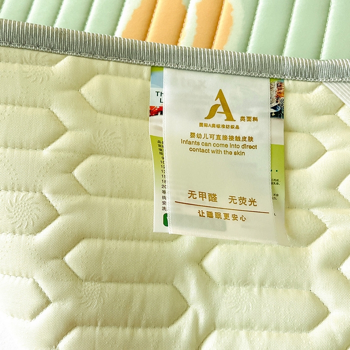 91家纺网 家纺一手货源 找家纺 518家纺 2026新款凉感冰丝裸睡乳胶凉席系列平铺款凉席席子 郁金香