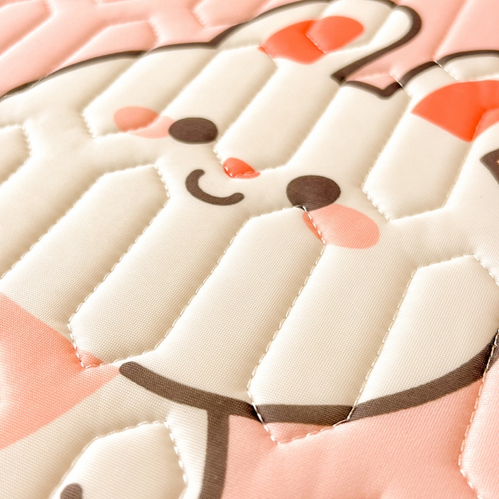 91家纺网 家纺一手货源 找家纺 518家纺 2026新款凉感冰丝裸睡乳胶凉席系列平铺款凉席席子 仔仔兔