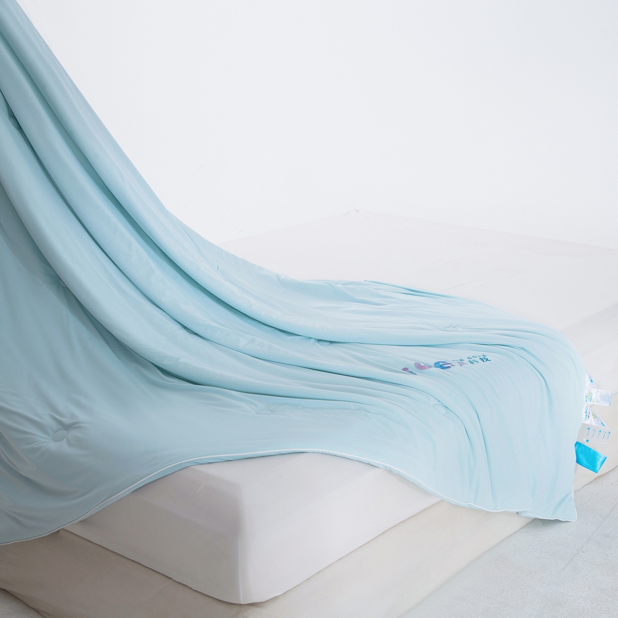 91家纺网 家纺一手货源 找家纺 兰芯纭 2026新款黑科技小冰被夏被夏凉被空调被 绿色