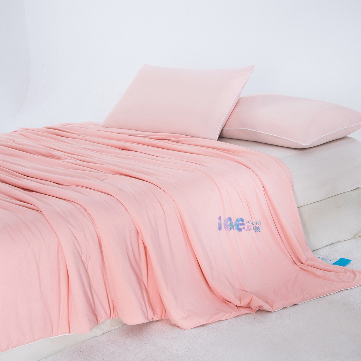 91家纺网 家纺一手货源 找家纺 兰芯纭 2026新款黑科技小冰被夏被夏凉被空调被 玉色