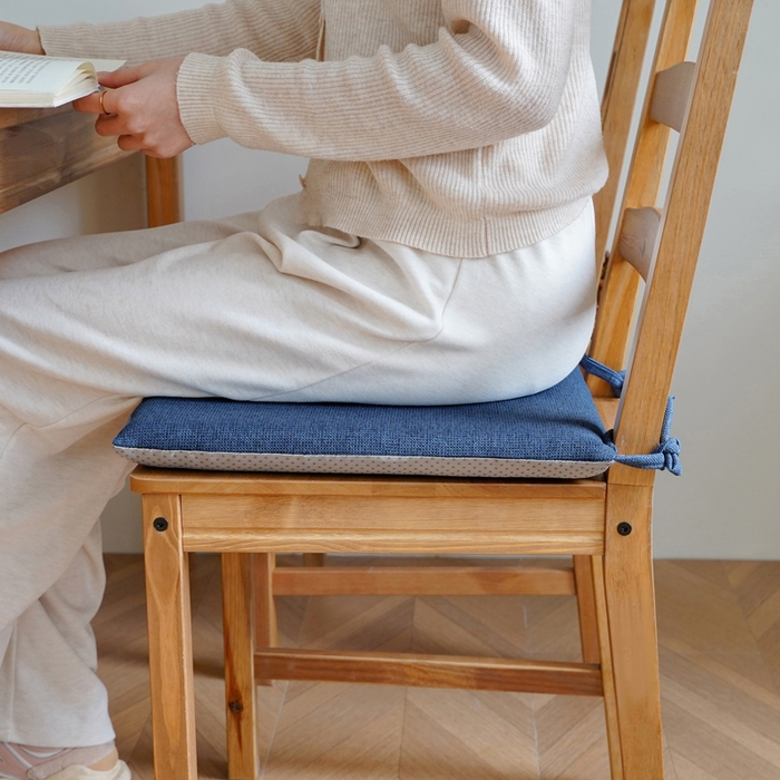 91家纺网 家纺一手货源 找家纺 土多多枕芯 2026新款记忆绵方形坐垫 海军蓝