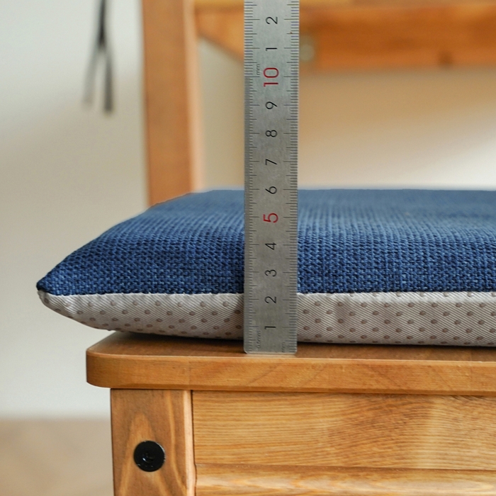 91家纺网 家纺一手货源 找家纺 土多多枕芯 2026新款记忆绵方形坐垫 海军蓝