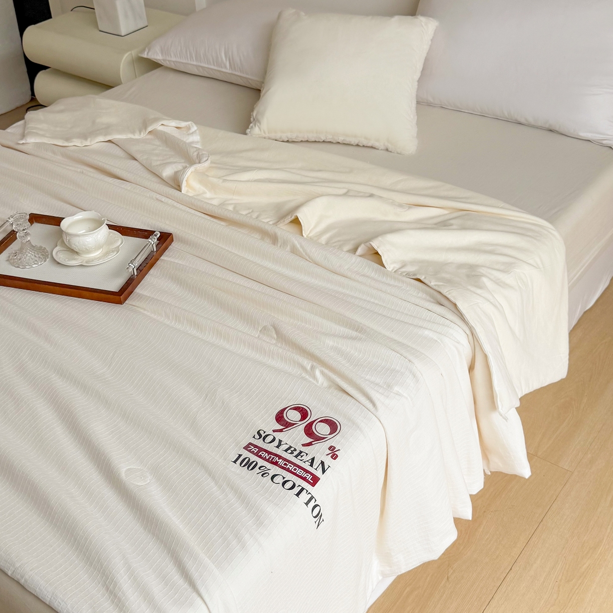 91家纺网 家纺一手货源 找家纺 （总）兰芯纭 2026新款99%纯棉提花大豆夏被夏凉被空调被