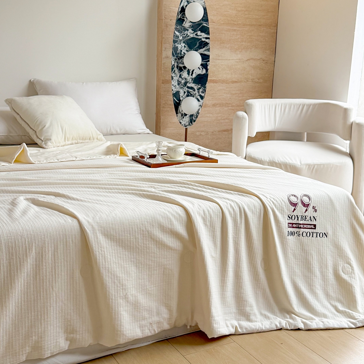 91家纺网 家纺一手货源 找家纺 （总）兰芯纭 2026新款99%纯棉提花大豆夏被夏凉被空调被