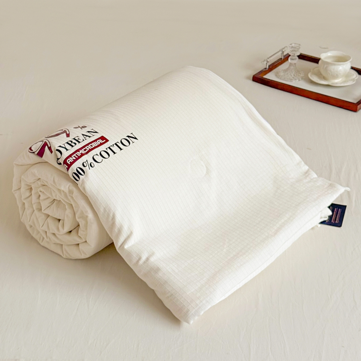 91家纺网 家纺一手货源 找家纺 （总）兰芯纭 2026新款99%纯棉提花大豆夏被夏凉被空调被