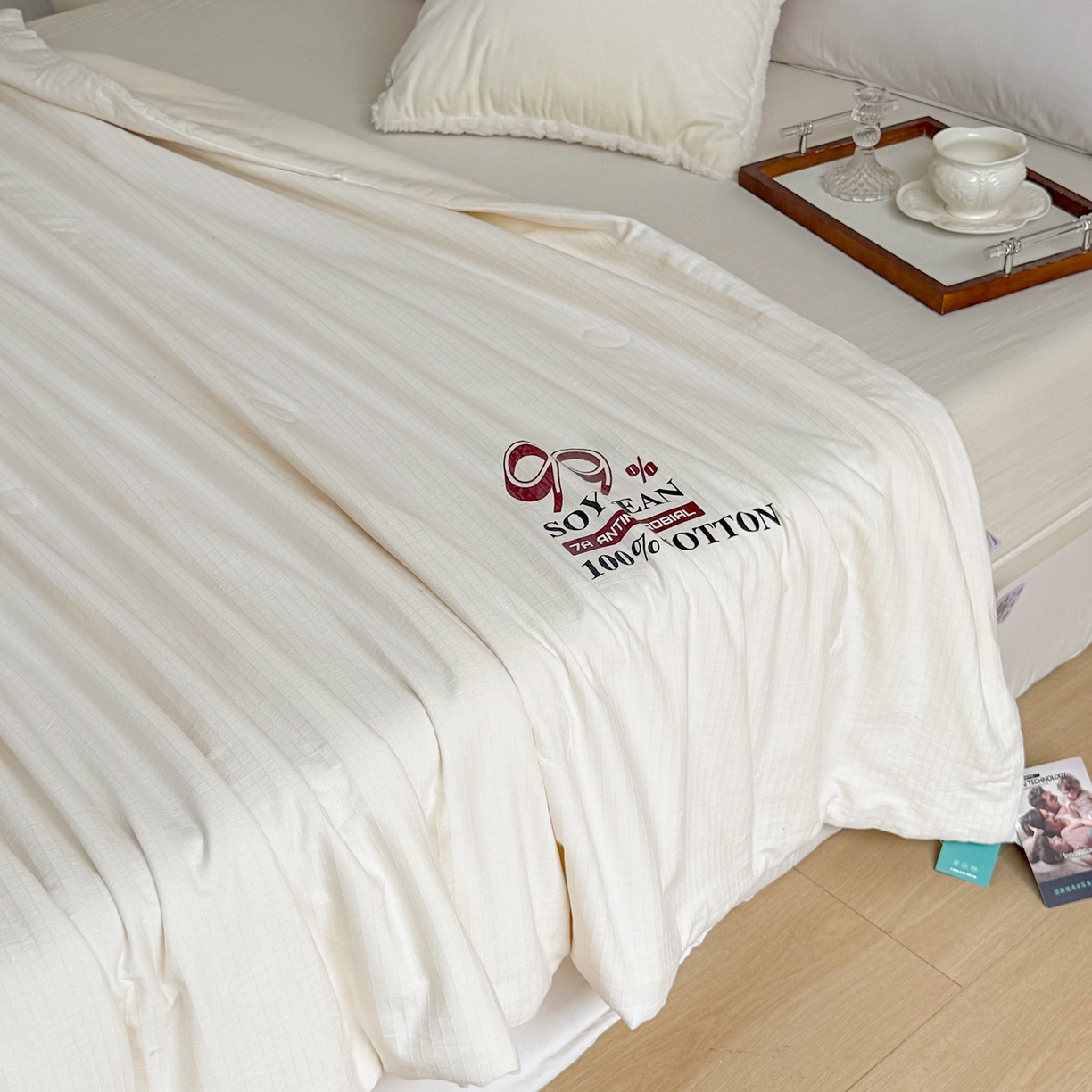 91家纺网 家纺一手货源 找家纺 （总）兰芯纭 2026新款99%纯棉提花大豆夏被夏凉被空调被