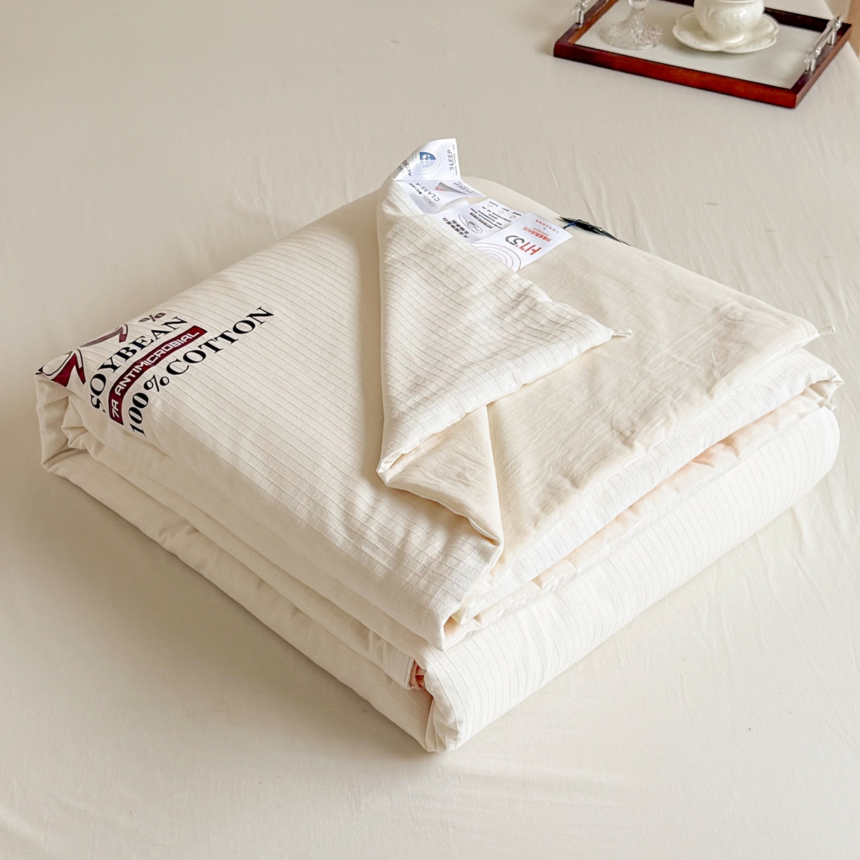 91家纺网 家纺一手货源 找家纺 （总）兰芯纭 2026新款99%纯棉提花大豆夏被夏凉被空调被