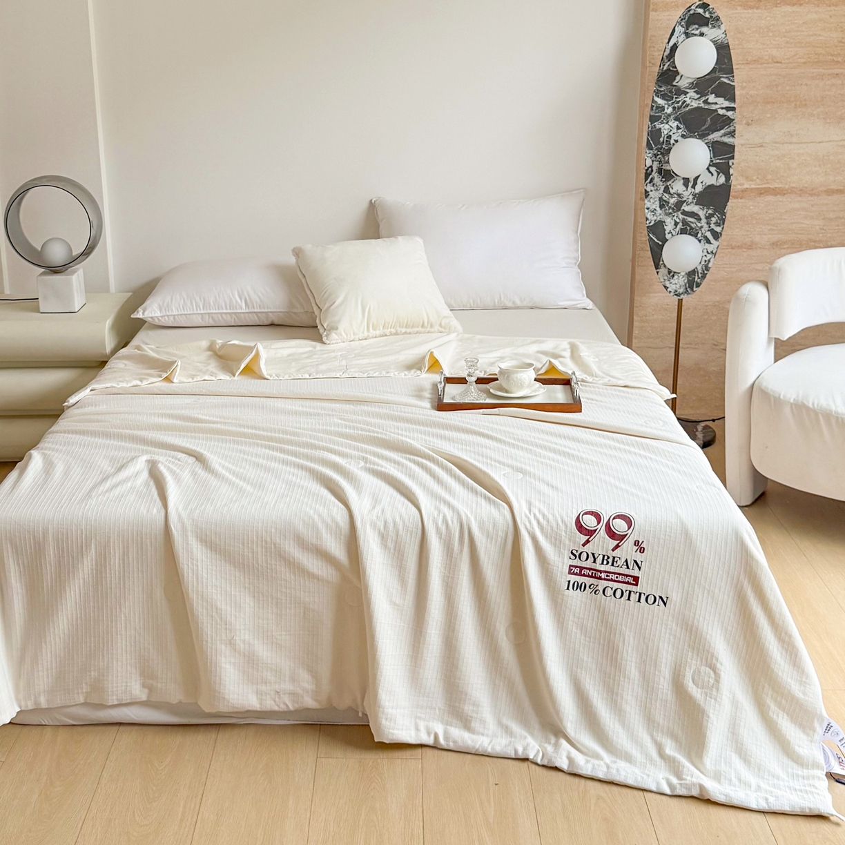 91家纺网 家纺一手货源 找家纺 （总）兰芯纭 2026新款99%纯棉提花大豆夏被夏凉被空调被