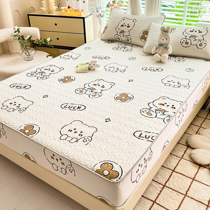 91家纺网 家纺一手货源 找家纺 （总）518家纺 2026新款凉感冰丝裸睡乳胶凉席系列床笠款凉席席子