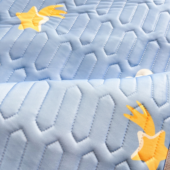 91家纺网 家纺一手货源 找家纺 518家纺 2026新款凉感冰丝裸睡乳胶凉席系列床笠款凉席席子 可爱云朵