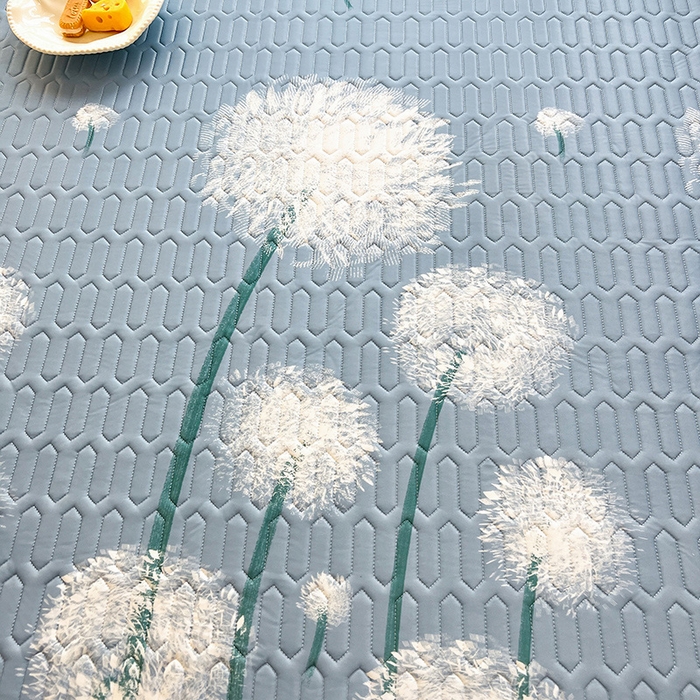 91家纺网 家纺一手货源 找家纺 518家纺 2026新款凉感冰丝裸睡乳胶凉席系列床笠款凉席席子 飞舞