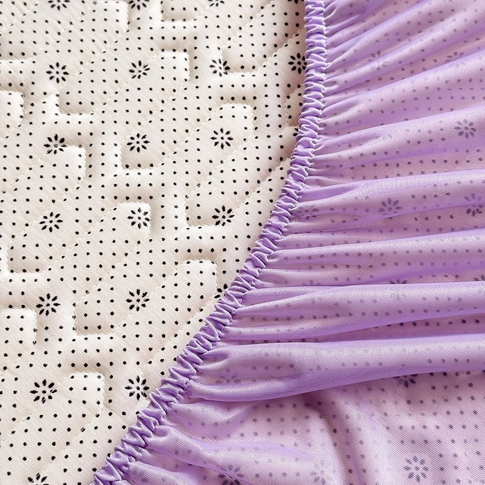 91家纺网 家纺一手货源 找家纺 518家纺 2026新款凉感冰丝裸睡乳胶凉席系列床笠款凉席席子 香芋紫