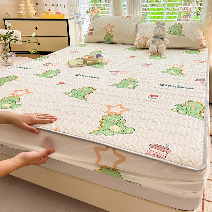 91家纺网 家纺一手货源 找家纺 （总）518家纺 2026新款凉感冰丝裸睡乳胶凉席系列床笠款凉席席子