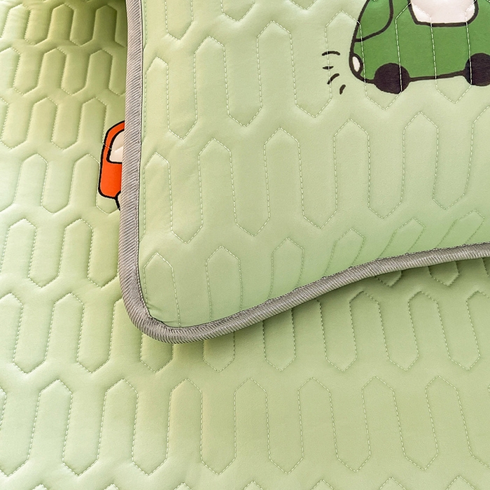 91家纺网 家纺一手货源 找家纺 518家纺 2026新款凉感冰丝裸睡乳胶凉席系列床笠款凉席席子 小汽车