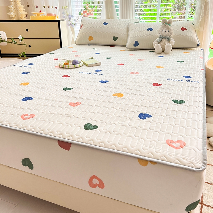 91家纺网 家纺一手货源 找家纺 518家纺 2026新款凉感冰丝裸睡乳胶凉席系列床笠款凉席席子 遇见