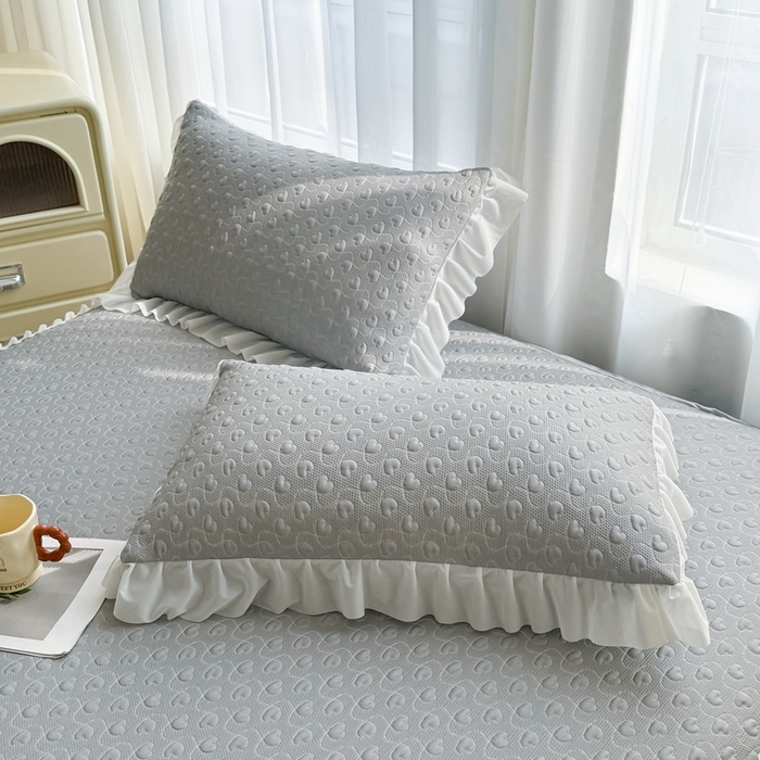 91家纺网 家纺一手货源 找家纺 （总）怡源梦 2026新款A类高分子冰豆豆凉席床裙床笠二合一-心动