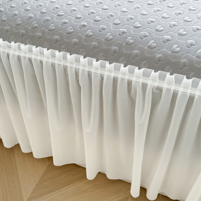 91家纺网 家纺一手货源 找家纺 （总）怡源梦 2026新款A类高分子冰豆豆凉席床裙床笠二合一-心动