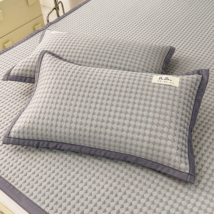 91家纺网 家纺一手货源 找家纺 （总）518家纺 2026春夏新款550克PE中分子豆豆凉席单枕套【提供买家秀】