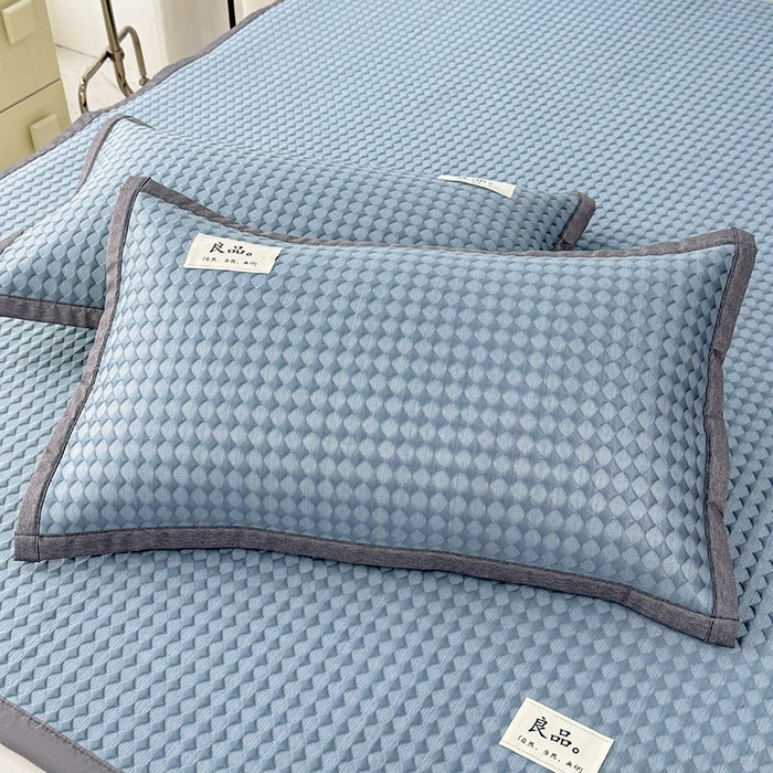 91家纺网 家纺一手货源 找家纺 （总）518家纺 2026春夏新款550克PE中分子豆豆凉席单枕套【提供买家秀】