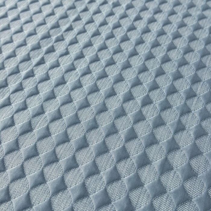 91家纺网 家纺一手货源 找家纺 518家纺 2026春夏新款550克PE中分子豆豆凉席单枕套【提供买家秀】 菱格-蓝