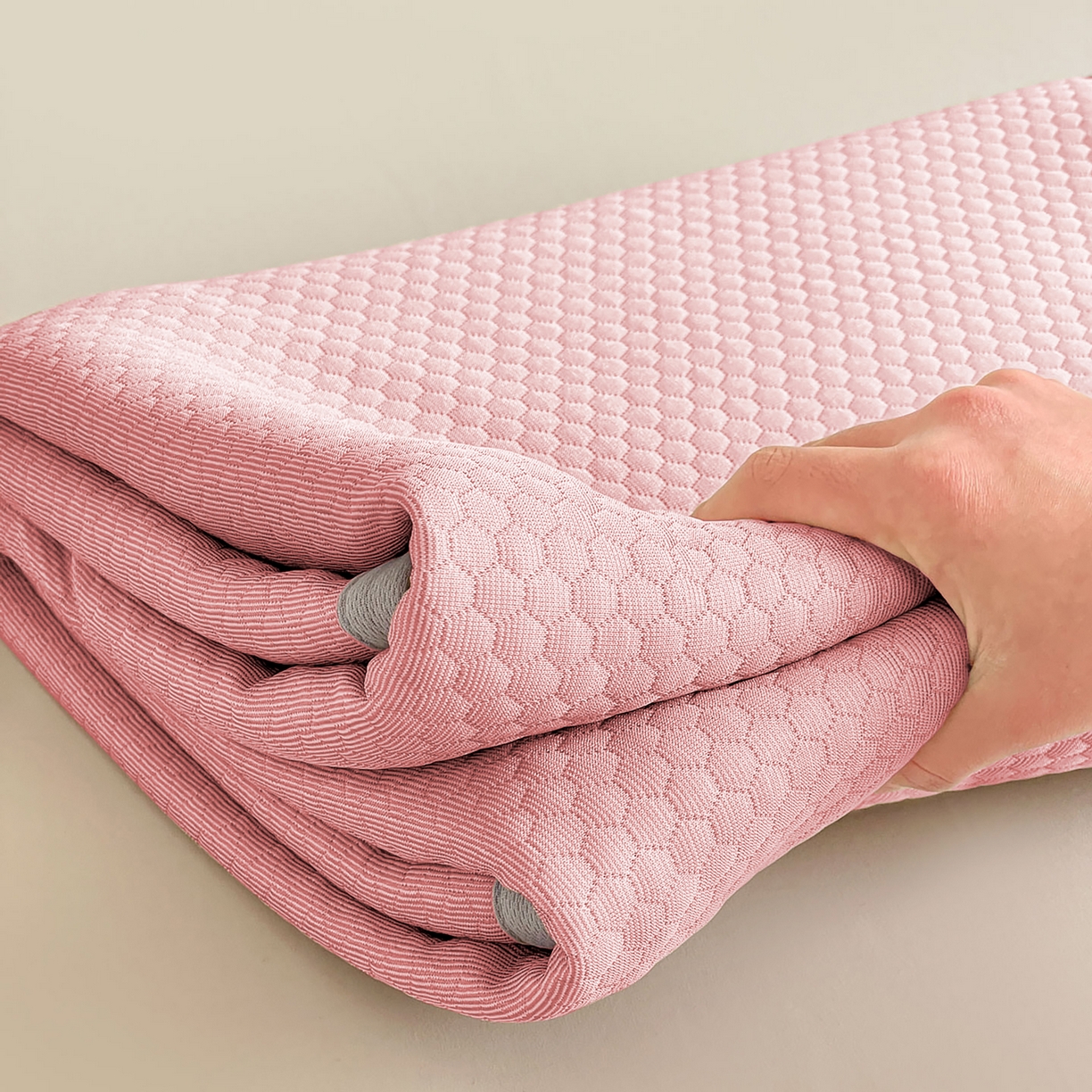 91家纺网 家纺一手货源 找家纺 （总）维娜斯 2026新款印花冰豆豆凉席单人宿舍冰豆豆席子