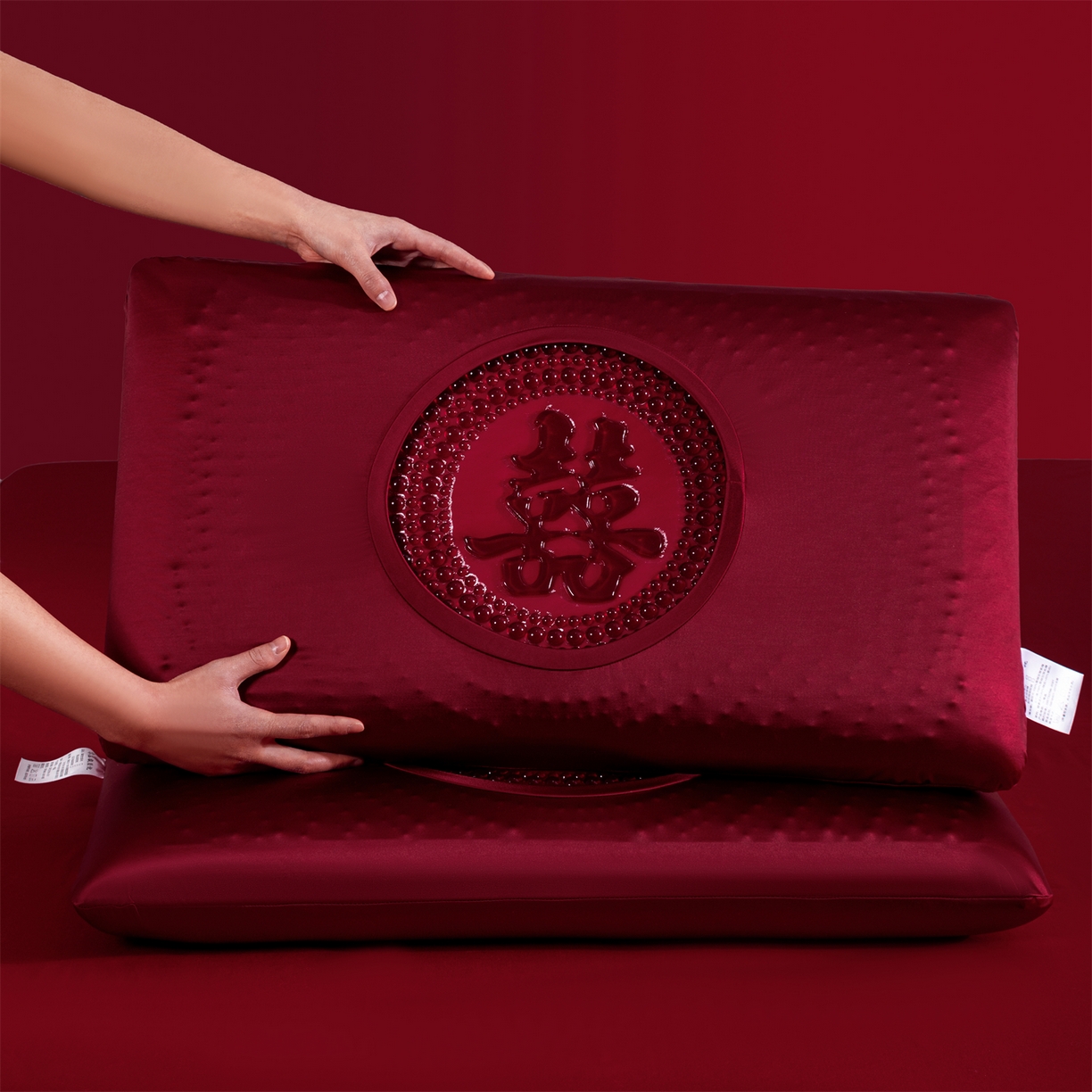 91家纺网 家纺一手货源 找家纺 （总）土多多枕芯 2026新款直播爆款凝胶记忆棉枕头大红婚庆枕芯结婚婚礼恒温记忆棉