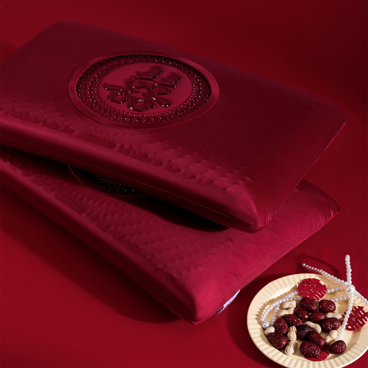 91家纺网 家纺一手货源 找家纺 （总）土多多枕芯 2026新款直播爆款凝胶记忆棉枕头大红婚庆枕芯结婚婚礼恒温记忆棉