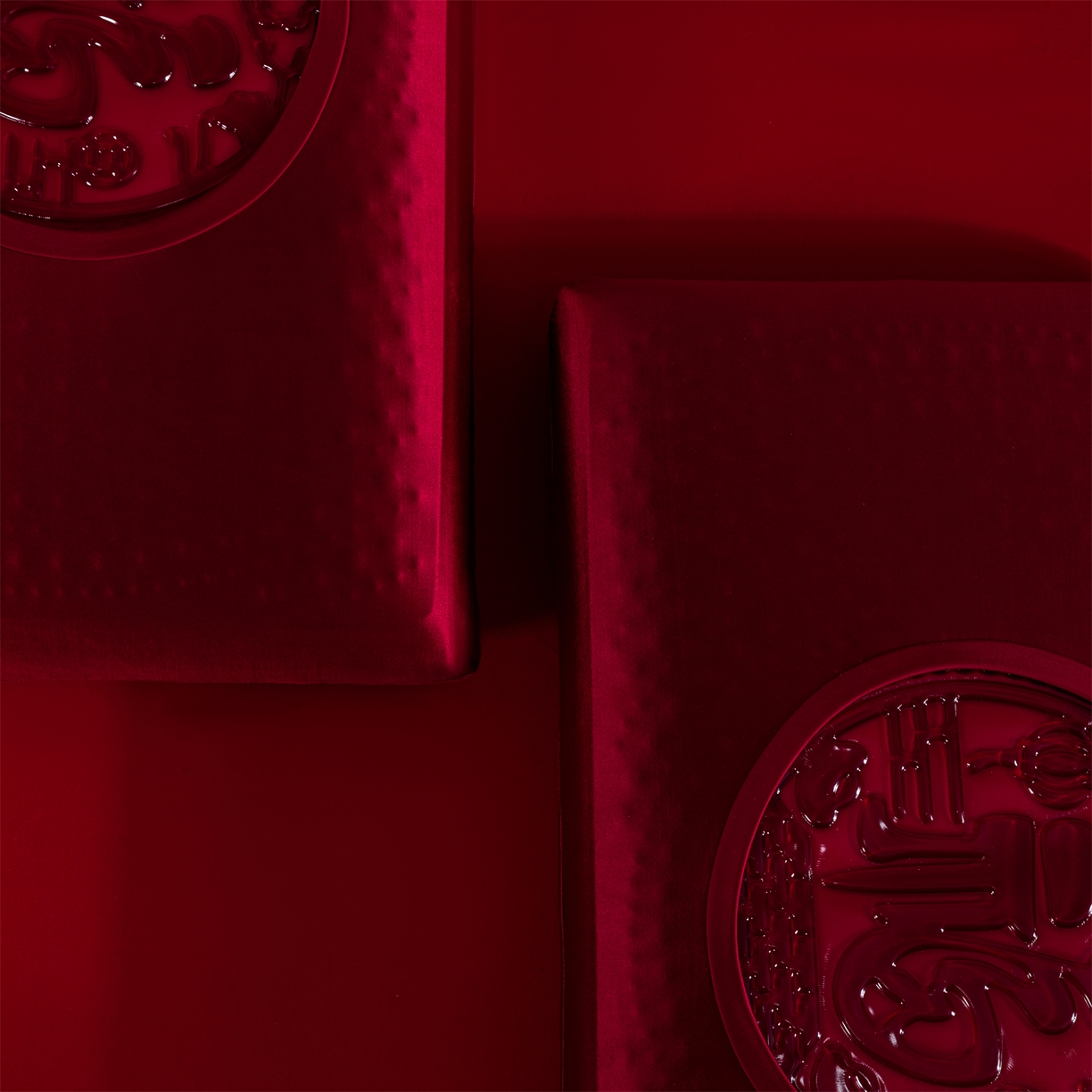 91家纺网 家纺一手货源 找家纺 土多多枕芯 2026新款直播爆款凝胶记忆棉枕头大红婚庆枕芯结婚婚礼恒温记忆棉 婚庆凝胶记忆枕-福 40x70cm/只