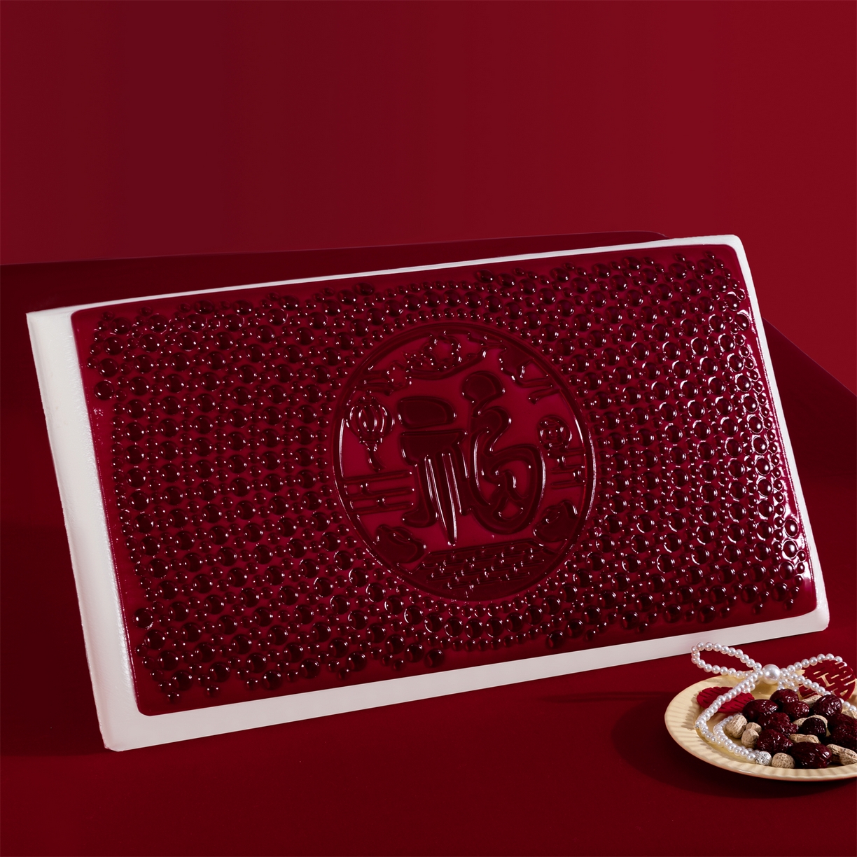 91家纺网 家纺一手货源 找家纺 土多多枕芯 2026新款直播爆款凝胶记忆棉枕头大红婚庆枕芯结婚婚礼恒温记忆棉 婚庆凝胶记忆枕-福 40x70cm/只