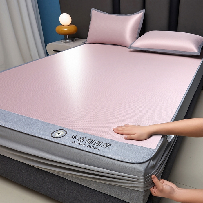 可恩欣 2026新款冰感凉风席 床笠-冰感乐粉