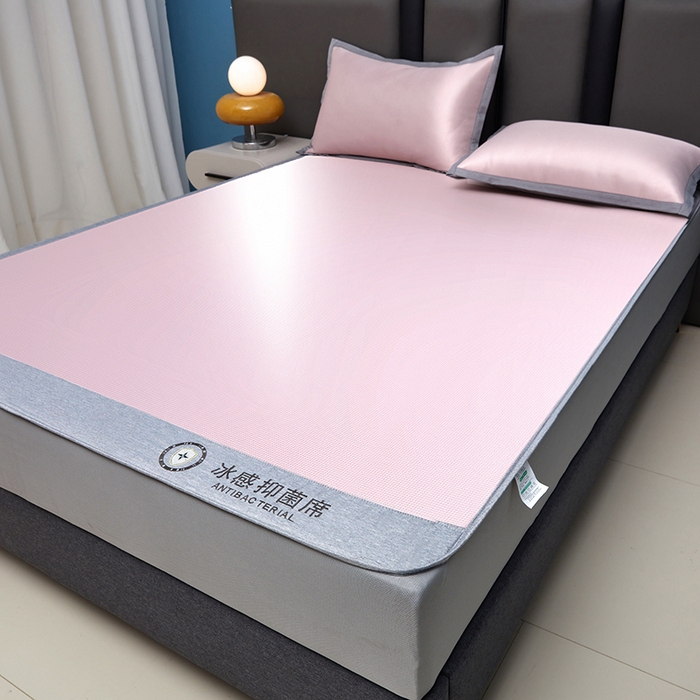 91家纺网 家纺一手货源 找家纺 可恩欣 2026新款冰感凉风席 床笠-冰感乐粉