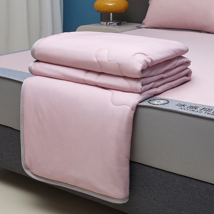 91家纺网 家纺一手货源 找家纺 可恩欣 2026新款冰感凉风席 床笠-冰感乐粉