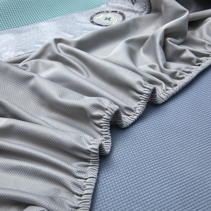 91家纺网 家纺一手货源 找家纺 可恩欣 2026新款冰感凉风席 床笠-冰感水绿