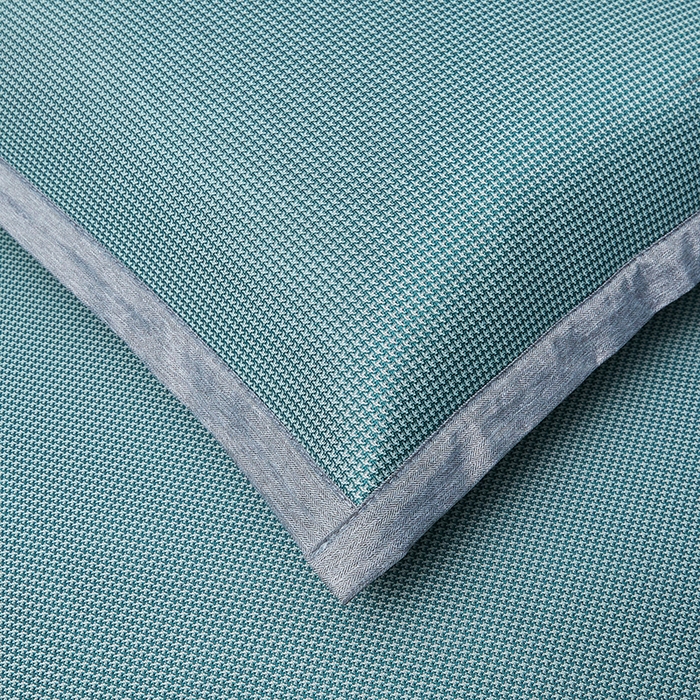 91家纺网 家纺一手货源 找家纺 可恩欣 2026新款冰感凉风席 床笠-冰感水绿