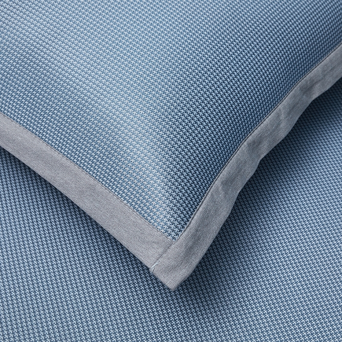 91家纺网 家纺一手货源 找家纺 可恩欣 2026新款冰感凉风席 床笠-冰感夏蓝