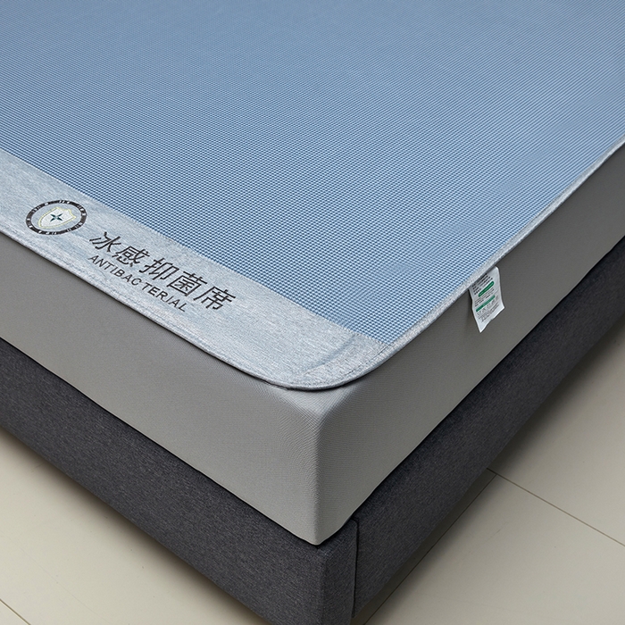 91家纺网 家纺一手货源 找家纺 可恩欣 2026新款冰感凉风席 床笠-冰感夏蓝