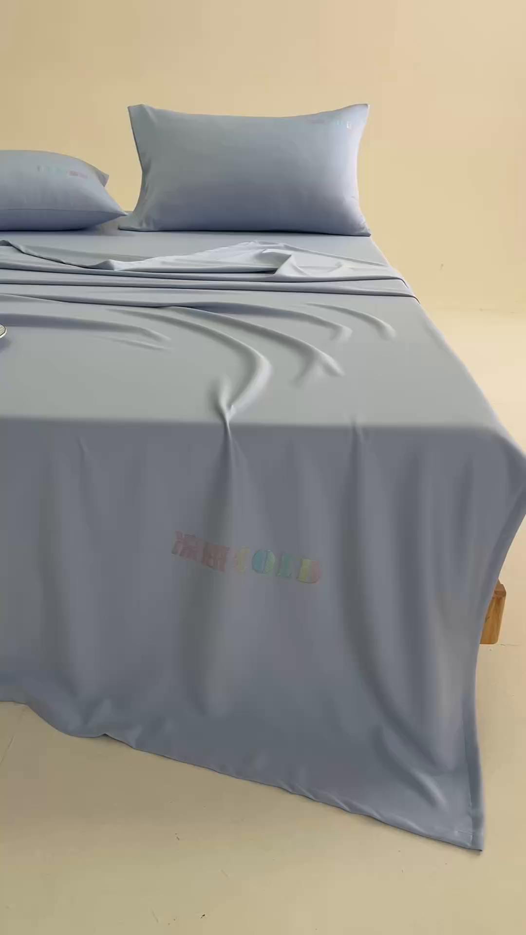 91家纺网 家纺一手货源 找家纺 悦然毛巾被 2026新款锦氨冷感毯300克加厚盖毯床笠夏被空调凉感夏凉被空调被 素凉清感天蓝