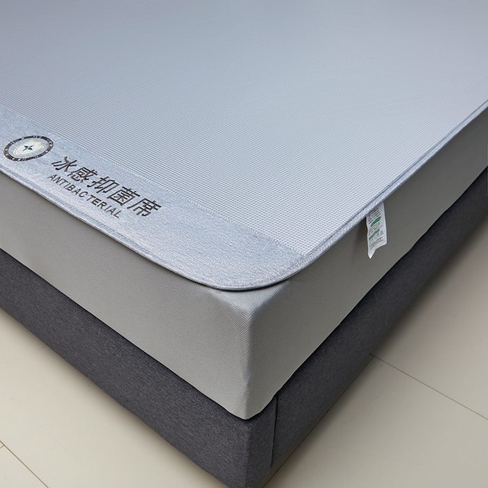 91家纺网 家纺一手货源 找家纺 可恩欣 2026新款冰感凉风席 床笠-冰感银灰